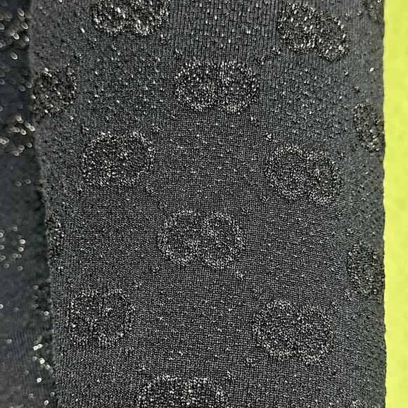 Gucci Demi 37/ US 7 Logo jacquard Metallic Stretch Knit Over The Knee Boots NIB - Picture 11 of 15